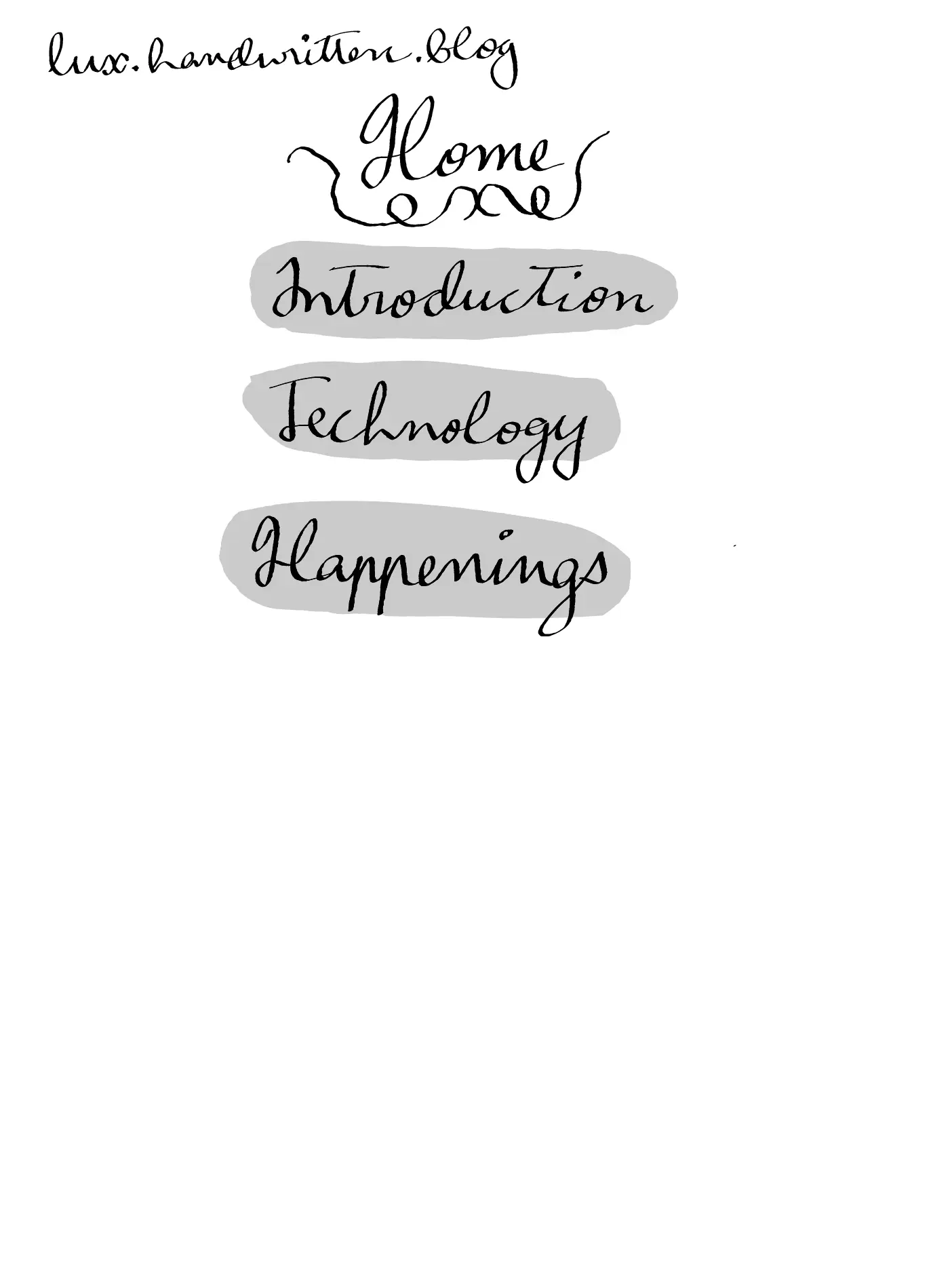 Home, handwritten page 1