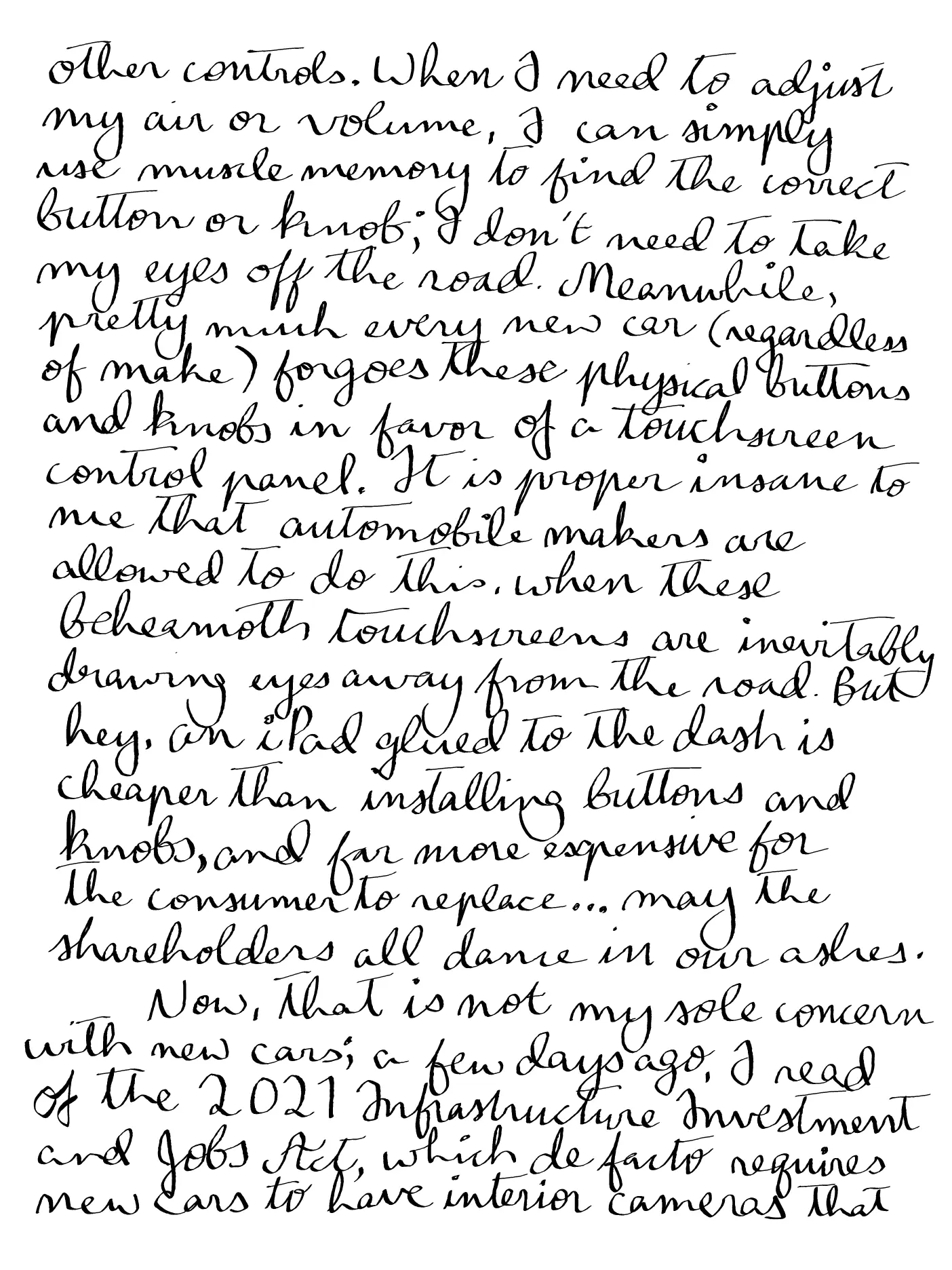 Technology, handwritten page 2